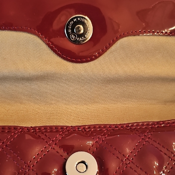 GAP Shiny Burgundy Quilted Clutch - Picture 4 of 6